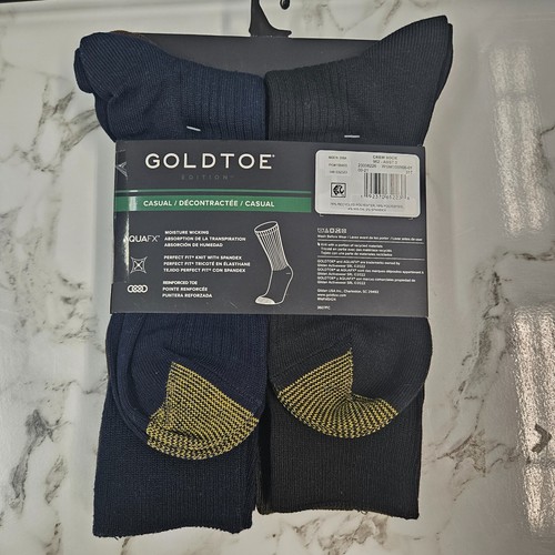 Paquete de 6 calcetines informales GoldToe para hombre talla 6-12,5 punta reforzada absorbente - Imagen 11 de 71