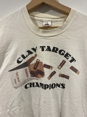 Vintage Clay Target Champions T Shirt XL 90s Hunting Tee