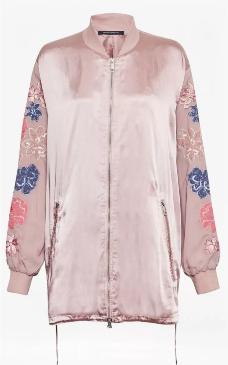 French Connection Fu Teagown Shikoku pink Jacket size L