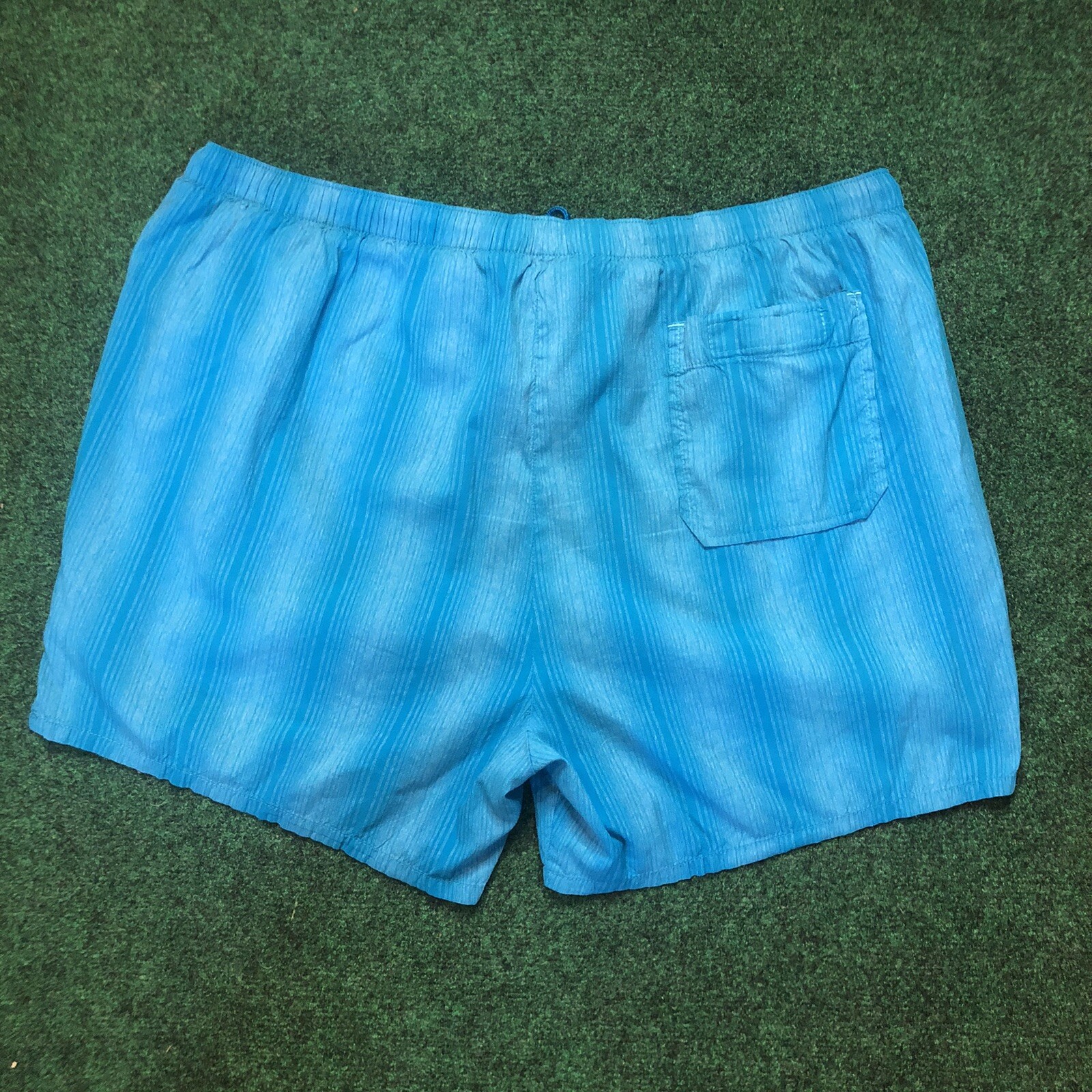 Vintage Stubbies Swim Trunks Sz L/XL Blue Striped Made In USA Please ...