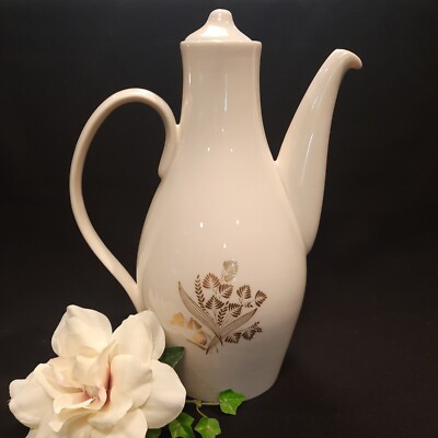 Vintage Castleton China Golden Meadow Coffee Pot with Lid 