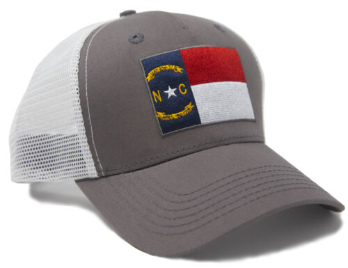 Baseball Cap Trucker Patch Hat Snapback North Carolina Pride Flag Embroidered - Picture 4 of 5