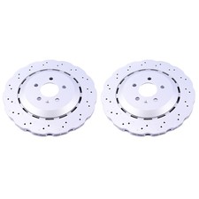 2X REAR WAVED BRAKE DISCS FOR 2013-2018 AUDI A7 RS7 4GA 4GF 4.0 4G8615601E