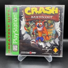Crash Bandicoot (Sony PlayStation 1, 1996, Greatest Hits) PS1 COMPLETE CIB