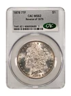 1878 7 TF Rev 79/1879 Morgan Silver Dollar - CACG 𝑪𝑨𝑪 MS62 (PCGS MS63?) RARE!