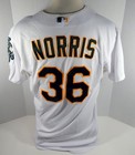 2012 Oakland Athletics A's Derek Norris #36 Game Used White Atleticos Jersey