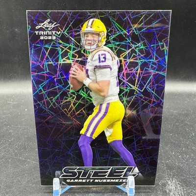 Garrett Nussmeier /99 2023 Leaf Trinity - Trinity Steel  #S-33 (RC)