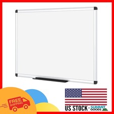 Stylish 48x24 Magnetic Whiteboard with Aluminum Frame - Includes Marker Tray