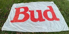 Vintage Budweiser Flag 11’ X 7’ Stitched Garment Rare King Of Beers Bud