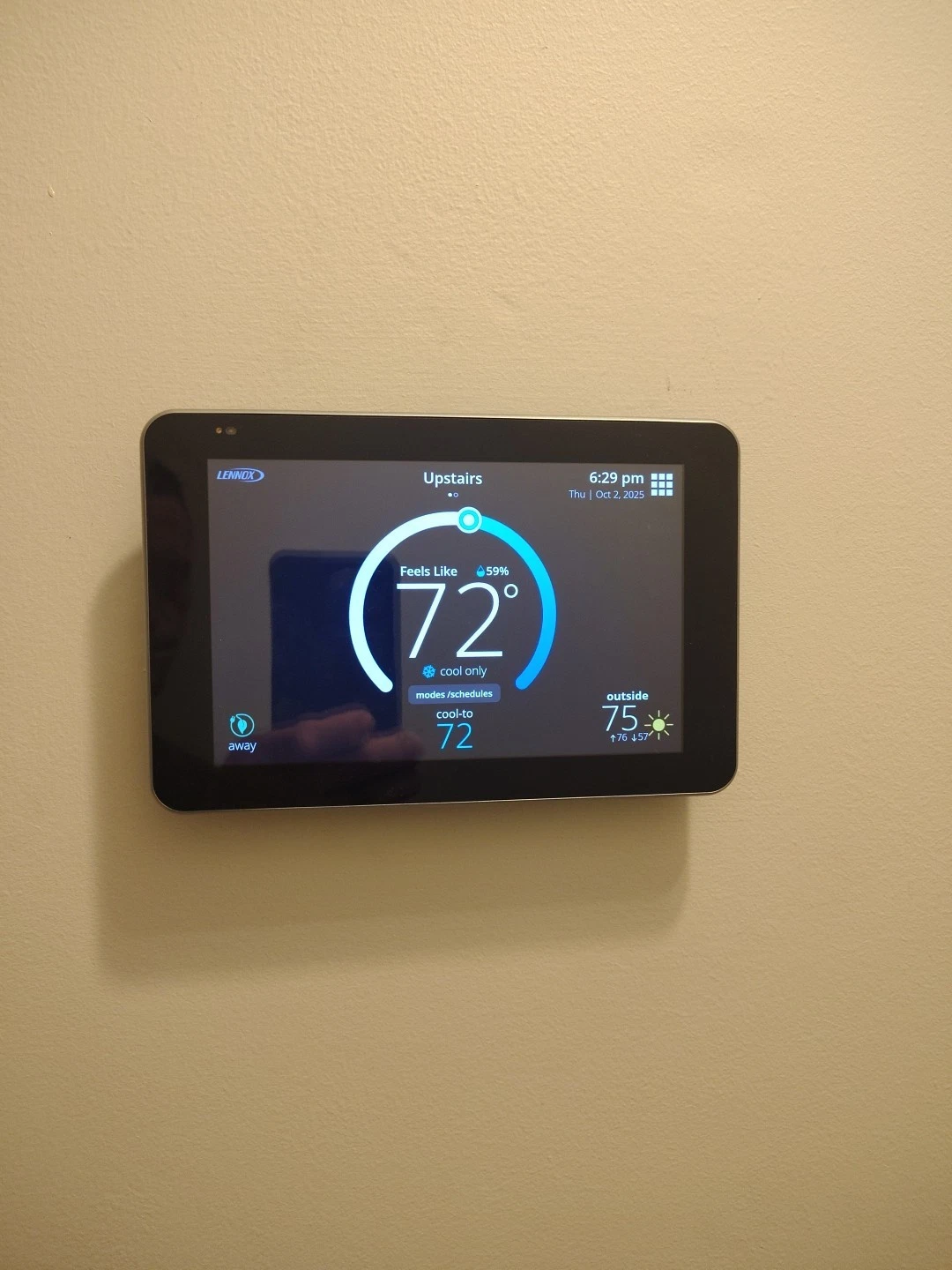 Lennox iComfort S30 7" HD WiFi Ultra Smart Thermostat 17H17 w/Smart Hub