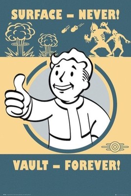 Gadget - Fallout 4: ABYstyle - Vault Forever (Poster 91,5X61 Cm) -D- Gb Eye