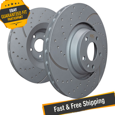 EBC 3GD Series Sport Dimpled & Slotted Brake Rotors for 12-15 Chevy Camaro