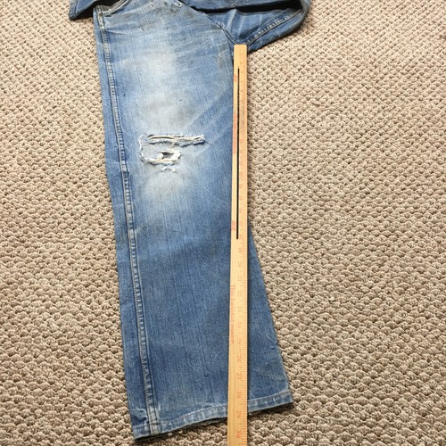 Jeans vintage Anthony's Buckhide uomo 32x30 blu denim ricambi e riparazione fattoria trovata - Foto 17 di 18