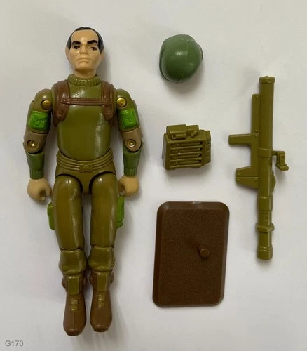 Vintage 1983 G.I. Joe ARAH Zap v1.5 Swivel-Arm Action Figure w/ Accessories