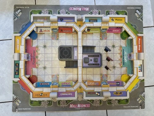 Vintage 1996 Mall Madness Electronic Board Game Milton Bradley Tested Complete