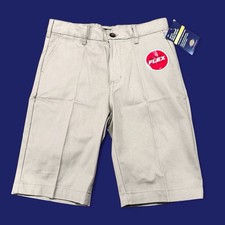 School Uniform Tan Dickies Shorts Boy 14 Khaki Chino Flat Front Classic Fit NEW