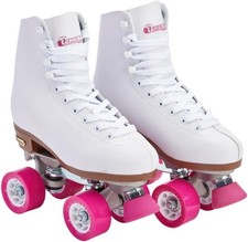 Chicago Women's Classic Roller Skates - Premium White Quad Rink Skates 3
