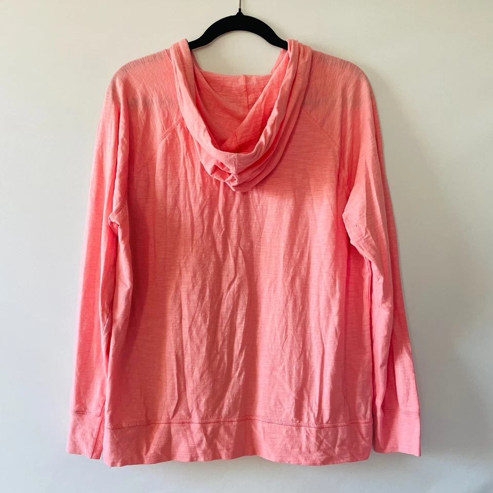 Champion Auténtica Ropa Deportiva Mujer Rosa Slub Tejido Cremallera Sudadera con Capucha Talla XL Foto 2 de 4