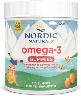 NORDIC NATURALS, NORDIC OMEGA-3 Gummies Mandarine 82mg 120 Gummibärchen