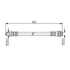 2x Bremsschlauch vorne für Mercedes A-Klasse W169 B-Klasse W245 Vario | 602591