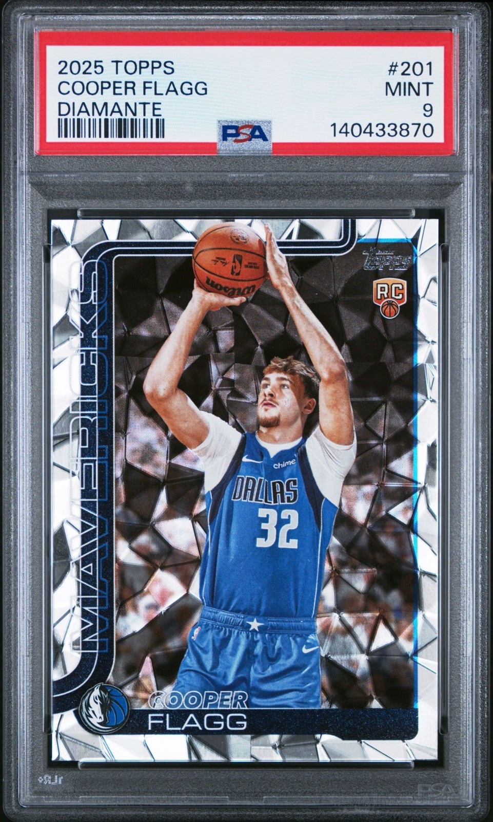 2025-26 Topps Cooper Flagg Diamante #201 PSA 9 MINT RC ROOKIE
