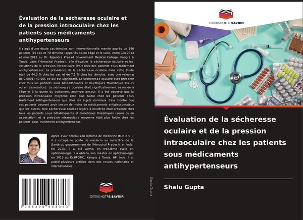 ÉValuation De La SéCheresse Oculaire Et De La Pression Intraoculaire Chez Les Pa-image