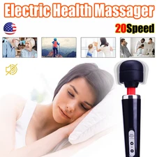 Handheld Massager Wand Vibrating Massage Magic Full Body Therapy Motor 20 Speed
