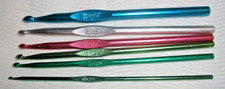 Vintage lot of 6 - BOYE - Crochet hooks sizes- E,G,H,I, J,K  Made in U.S.A.