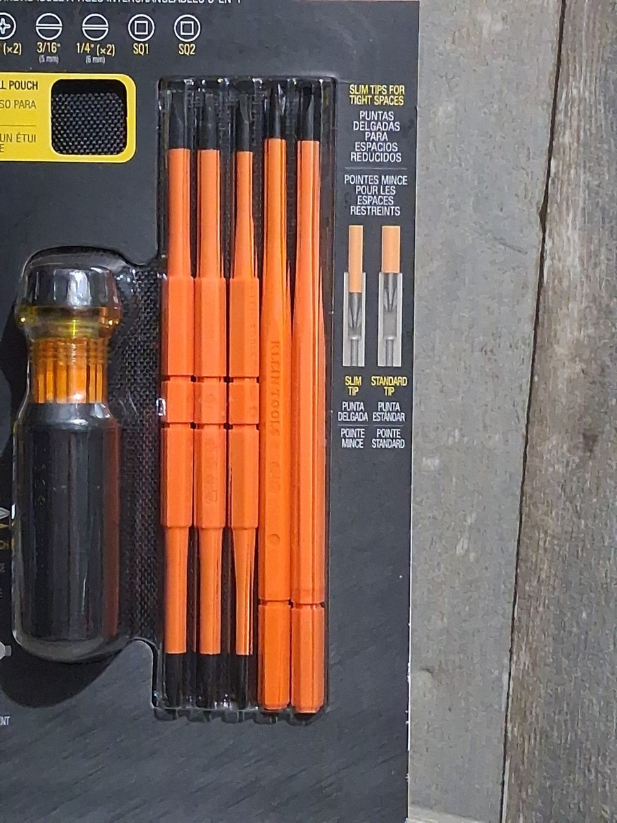Klein Tools 32288 8-in-1 Insulated Interchangeable Screwdriver Set