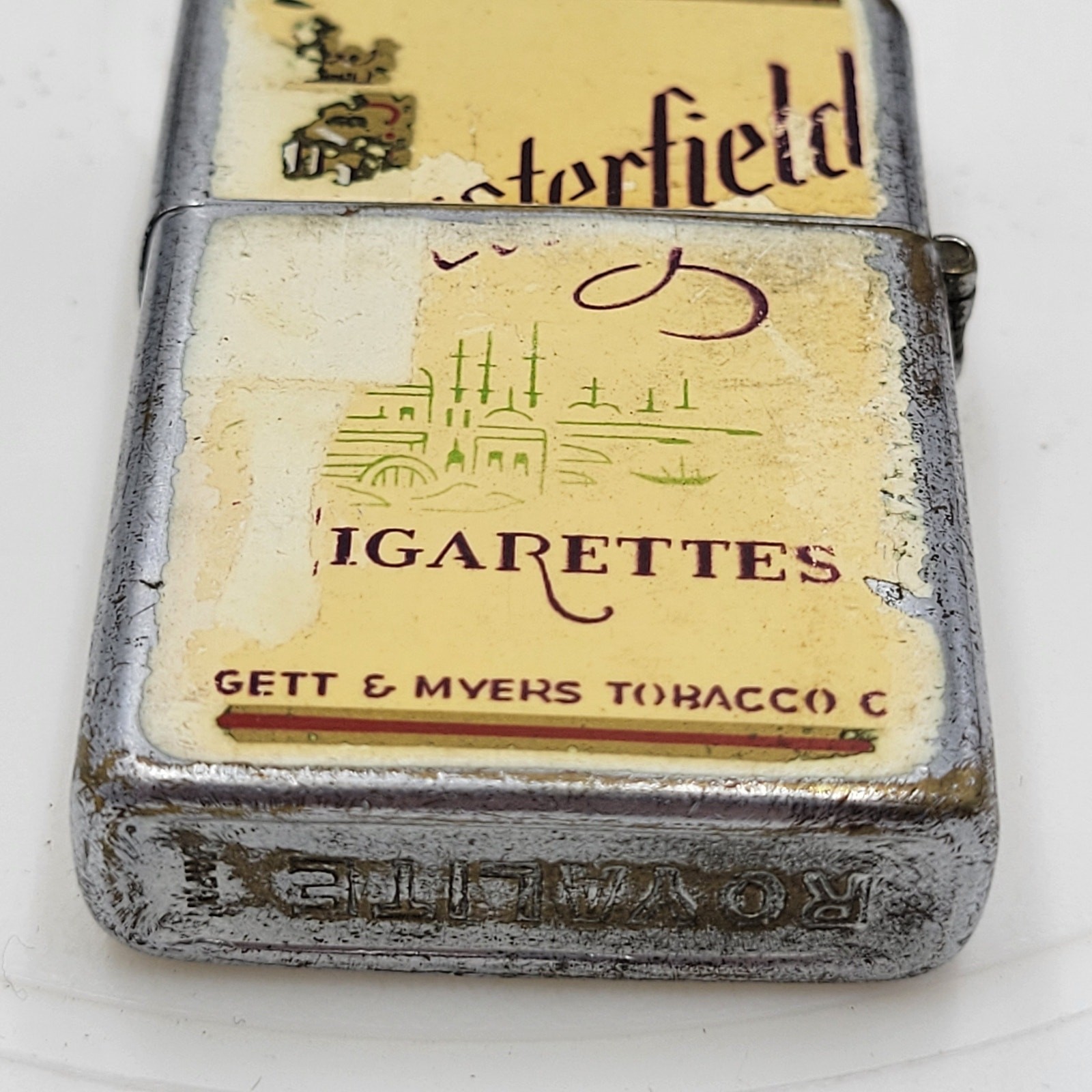 Vintage Chesterfield Royalite Cigarettes Lighter Ligett & Myers Made In Japan