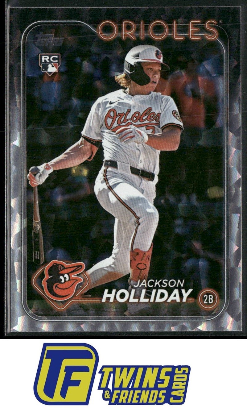 2024 Topps Update #US50 Jackson Holliday Silver Crackle Foilboard