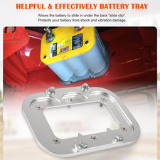 Billet Aluminum Battery Pallet Trunk Battery Hold down Bracket Perfectly with Ra