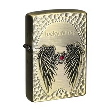 Zippo Feuerzeug Classic KR Custom / Lucky Wings Cubic Antique Brass Neu In Box