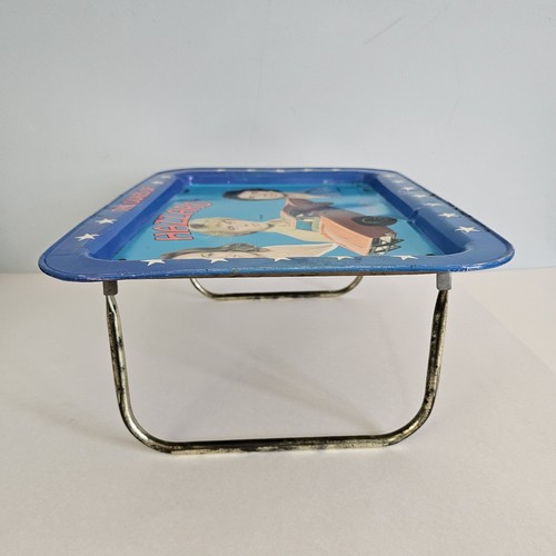 Vintage THE DUKES OF HAZZARD TV Lap Tray Bo Luke Daisy General Lee Metal 1981 - Picture 13 of 19