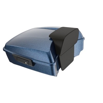 Cosmic Blue Pearl Chopped Tour Trunk Luggage Pad Fits Harley