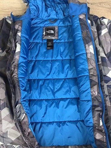 The North Face HyVent Jacket Size Youth Large 14/16 Nylon Full Zip Gray Blue - Picture 6 of 13