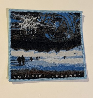 DARKTHRONE, SOULSIDE JOURNEY, LIGHT BLUE BORDER, 4X4 INCHES, WOVEN PATCH