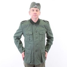 Replica WW2 M36 German Army Jacket Field Green Wool 1936 Tunic by FAB TR845