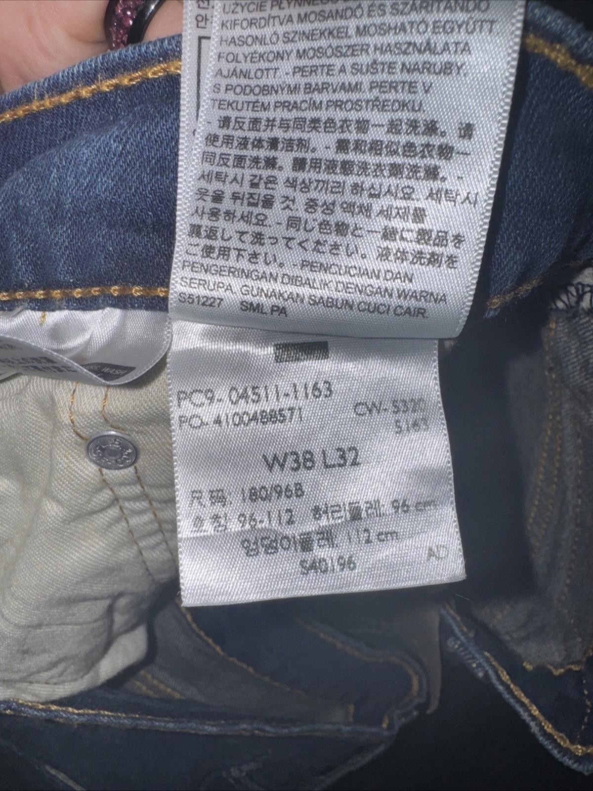 Levi's 511 Men's Slim Stretch Jeans 38x32 Blue Denim - NWT image 6