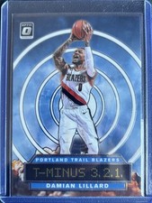 DAMIAN LILLARD #7 PORTLAND 2019-20 Donruss Optic T-Minus 3,2,1 MINT OR BETTER