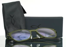 BLACKFIN BF1025 Seward 1609 Olive Mens Square Eyeglasses 49-19-145 B:42