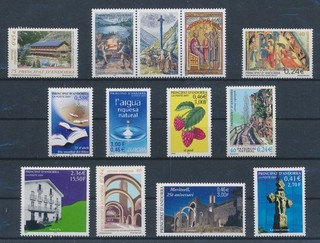 LS99438 Andorra 2001 architecture paintings fine lot MNH