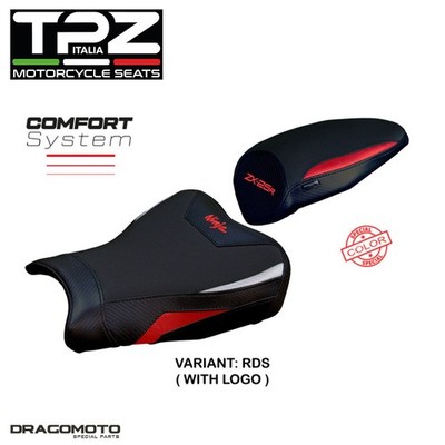 Kawasaki Ninja ZX 25 R 2020-2025 Saddle Covers KWZX25HC-RDS-1 TPZ Red / Silver...