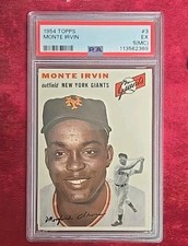 1954 Topps Monte Irvin #3 EX-5 (MC)