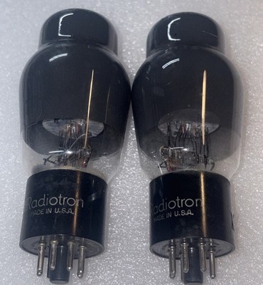 Matched Pair RCA Radiotron 6L6G Vacuum Tubes Amplitrex Tested Strong #3