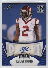2021 Leaf Draft Auto Blue Olaijah Griffin #BA-OG1 Auto 2p7