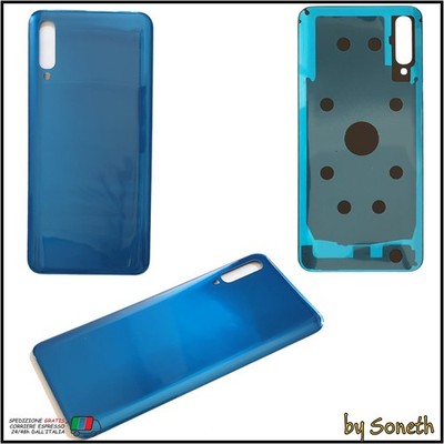 Cover Posteriore Vetro Con Adesivo Per Oppo Reno2 (PCKM00, PCKT00) - Sostituzione Copribatteria (Blu) - 4