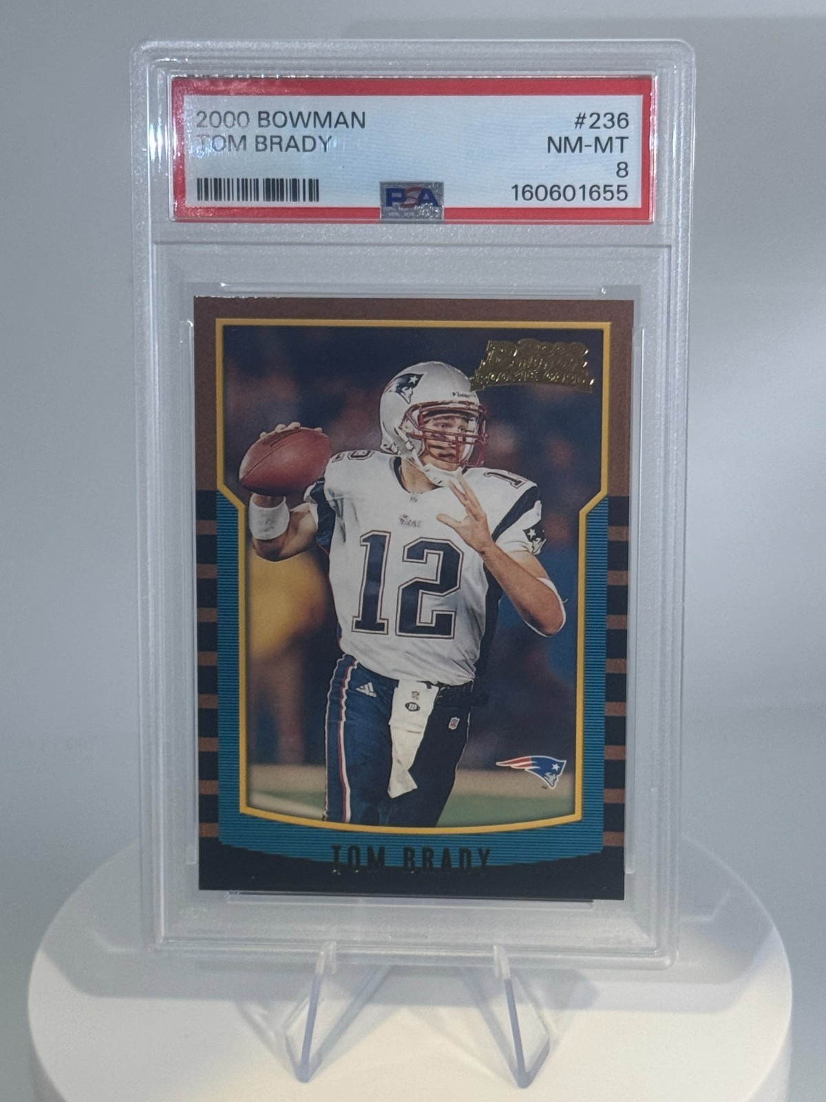 2000 Tom Brady #236 2000 Bowman PSA Graded 8