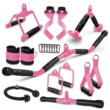 Cable Machine Attachment Set LAT Pulldown Attachments Weight Machine 21 PCS SET