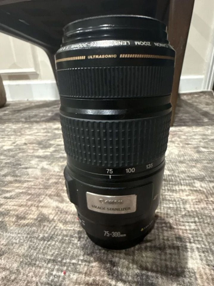 【美品】キャノンEF75-300mm超望遠ズーム❤️スポーツ、イベントで大活躍 美品】キャノンEF75-300mm超望遠ズーム⭐️スポーツ、イベントで大活躍